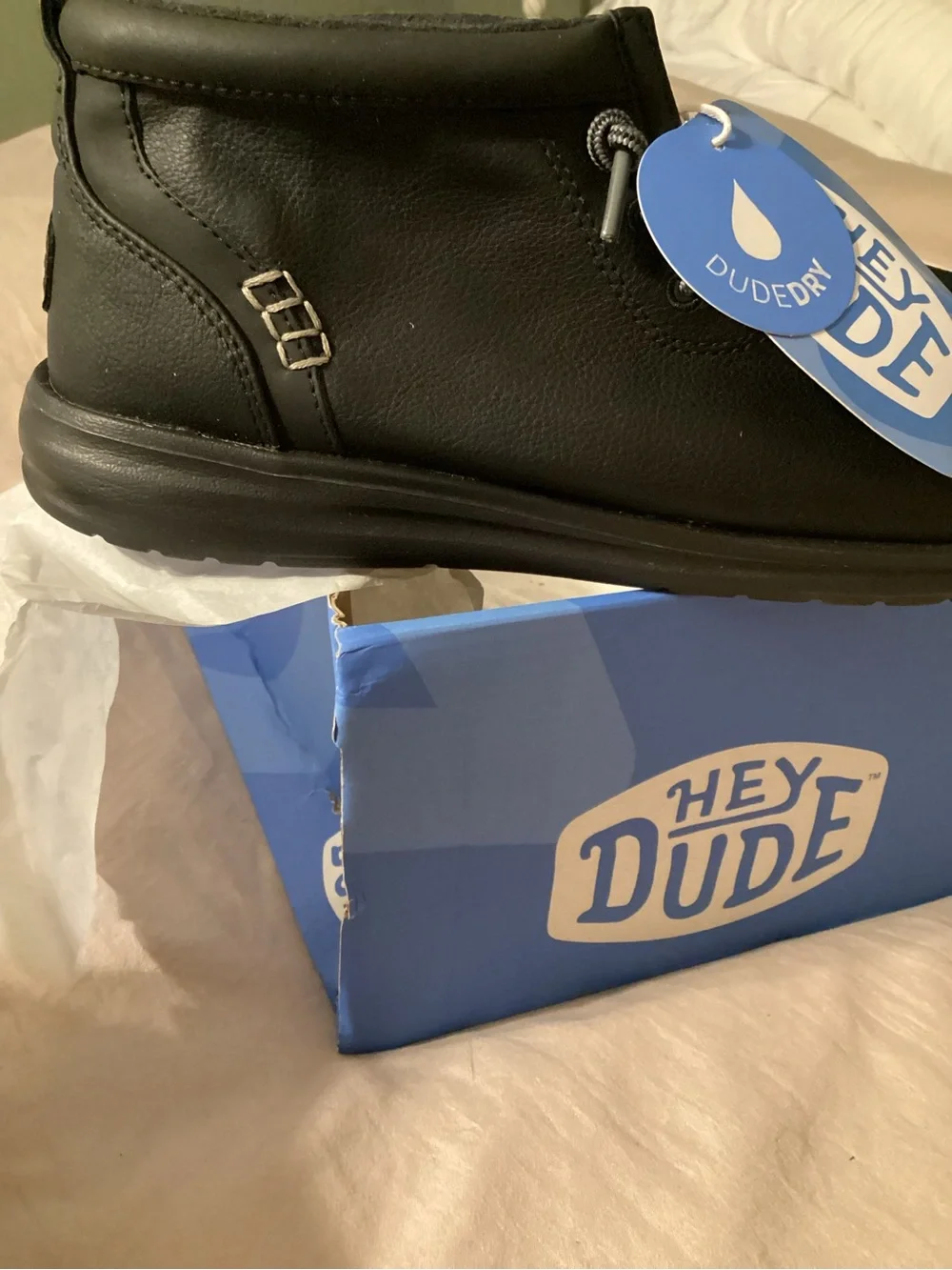 Hey Dude Wally Mid Gripper Classic Black Casual Shoes